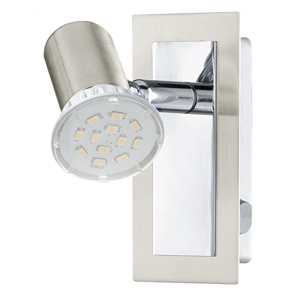Eglo 90914 nástěnné svítidlo Rotello 1x5W | GU10 - matný nikl, chrom