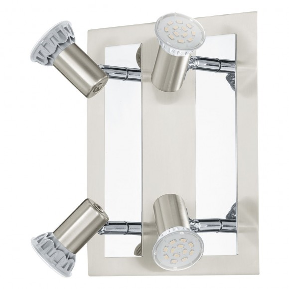 Eglo 90916 přisazené bodové svítidlo Rotello 4x5W | GU10 - matný nikl, chrom