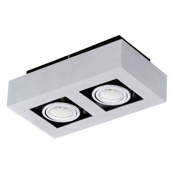 Eglo 91353 stropní svítidlo Loke 1 2x5W | GU10 - šedá, černá