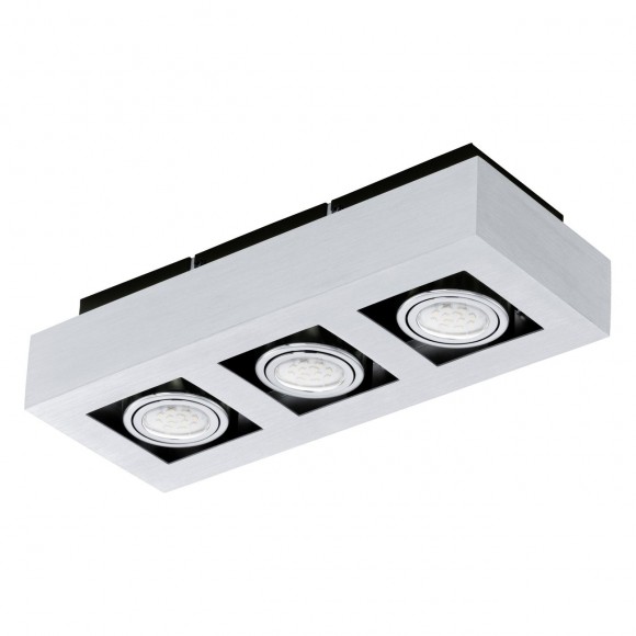 Eglo 91354 stropní svítidlo Loke 1 3x5W | GU10 - šedá, černá