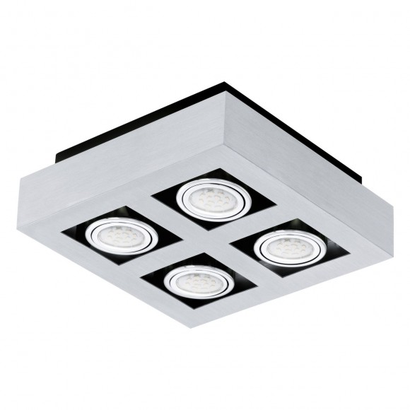 Eglo 91355 stropní svítidlo Loke 1 4x5W | GU10 - šedá, černá