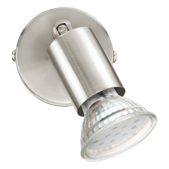 Eglo 92595 LED nástěnné svítidlo Buzz 1x3W | GU10 | 240lm | 3000K - nikl