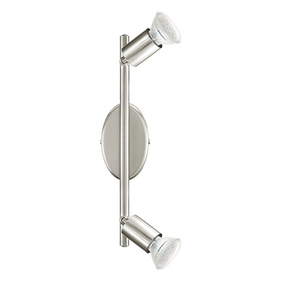 Eglo 92596 LED nástěnné či stropní bodové svítidlo Buzz 2x3W | GU10 | 480lm | 3000K - nikl