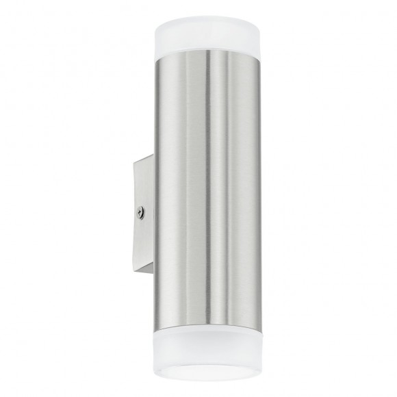 Eglo 92736 LED venkovní nástěnné ​​svítidlo Riga 2x2,5W | GU10 | 800lm | 4000K | IP44 - nerez