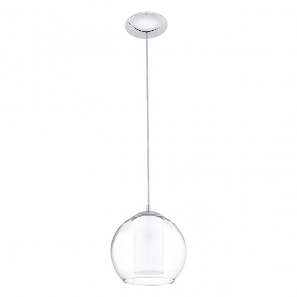 Eglo 92761 závěsné svítidlo Bolsano 1x60W | E27 - chrom, bílá