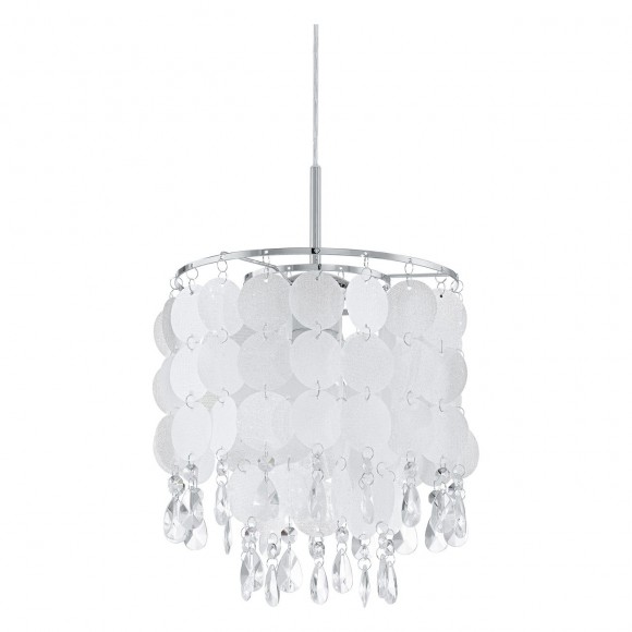 Eglo 93092 závěsné svítidlo Fedra 2 1x60W | E27 - chrom, křišťál