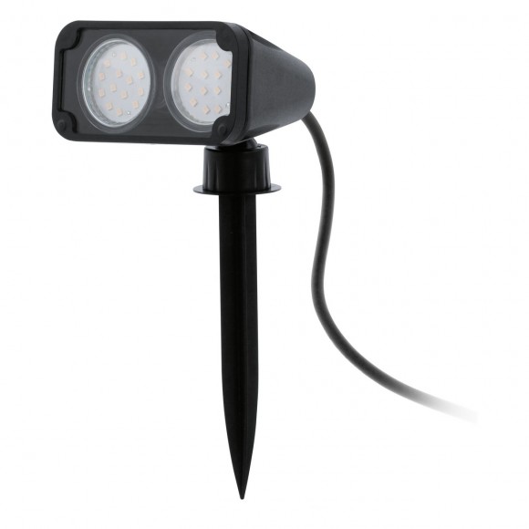 Eglo 93385 LED venkovní reflektor Nema 1 2x3W | GU10 | 400lm | 3000K | IP44 - k zapíchnutí