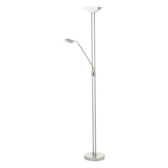 Eglo 93874 LED stojací svítidlo Baya 1x20W+2,5W+2,5W | 1950lm+240lm+250lm | 3000K - stmívatelné, matný nikl