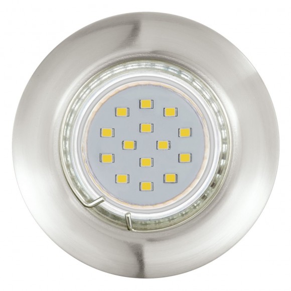 Eglo 94237 LED zápustné bodové svítidlo Peneto 3x3W | GU10 | 3x200lm | 3000K - sada 3ks, matný nikl