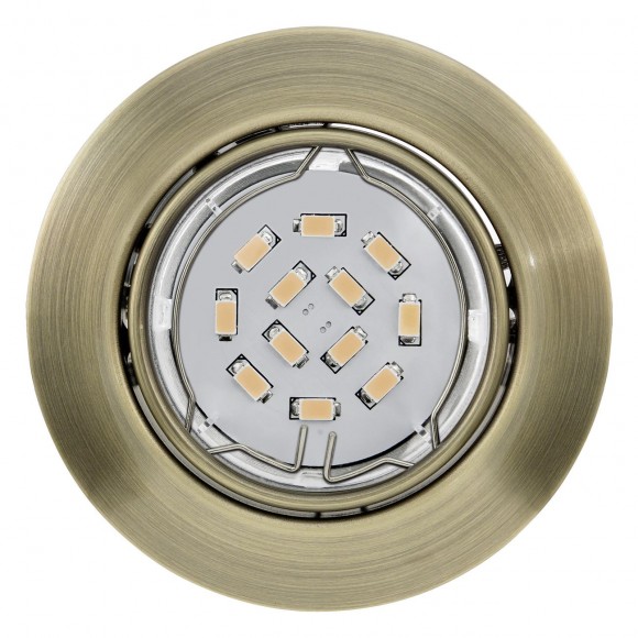 Eglo 94243 LED zápustné bodové svítidlo Peneto 1x5W | GU10 | 400lm | 3000K - bronz