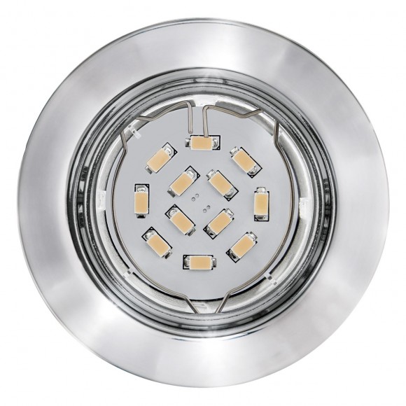 Eglo 94407 LED zápustné bodové svítidlo Peneto 3x5W | GU10 | 3x400lm | 3000K - sada 3 ks, chrom
