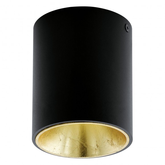 Eglo 94502 LED přisazené stropní bodové svítidlo Polasso 1x3,3W | 340lm | 3000K - černá, zlatá