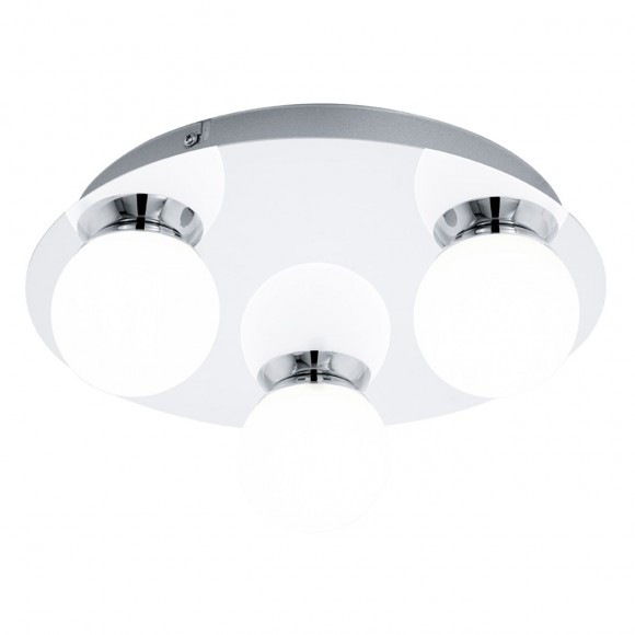 Eglo 94629 LED přisazené stropní svítidlo Mosiano 3x3,3W | 1020lm | 3000K - chrom, bílá