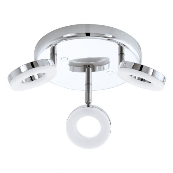 Eglo 94757 LED přisazené koupelnové stropní svítidlo Gonar 3x3,8W | 1080lm | 3000K | IP44 - chrom, bílá