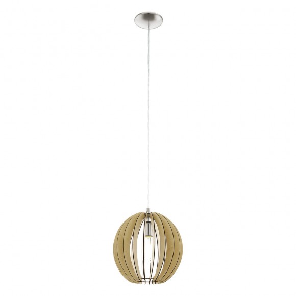 Eglo 94764 závěsné svítidlo Cossano 1x60W | E27 - matný nikl, javor