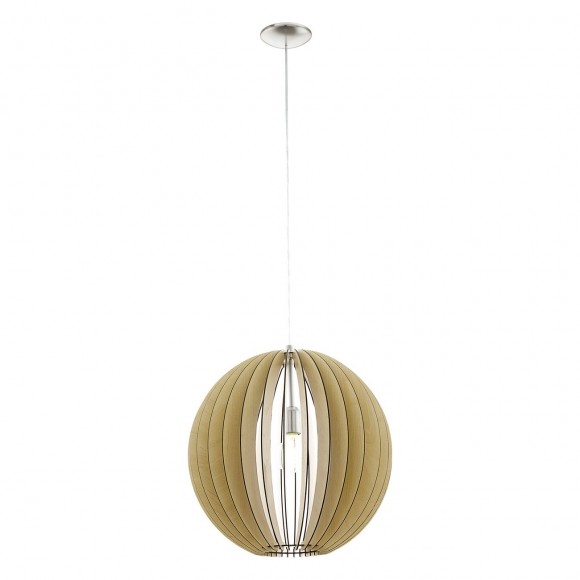 Eglo 94765 závěsné svítidlo Cossano 1x60W | E27 - matný nikl, javor