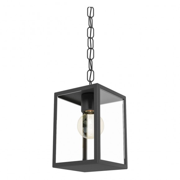 Eglo 94788 venkovní závěsné ​​svítidlo Alamonte 1x60W | E27 | IP44 - černá