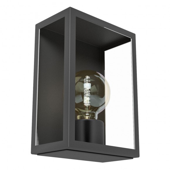 Eglo 94831 venkovní nástěnné ​​svítidlo Alamonte 1 1x60W | E27 | IP44 - černá