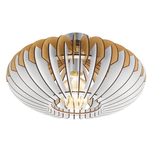 Eglo 96961 přisazené svítidlo Sotos 1x60W | E27 - matný nikl, bílá, přírodní