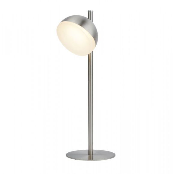 Searchlight EU7451-1SS LED stolní svítidlo Tully 1x6W | 240lm | 3000K - stříbrná