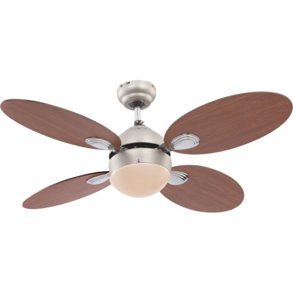 Globo 0318 stropní svítidlo s ventilátorem Wade 1x60W | E14 - s tahovým vypínačem