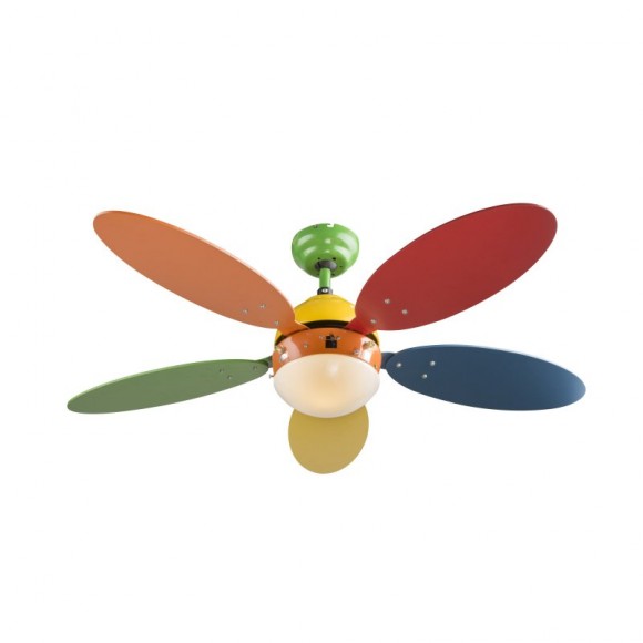 Globo 03180 stropní svítidlo s ventilátorem Wade 1x60W | E14 - s tahovým vypínačem /řetízkem/