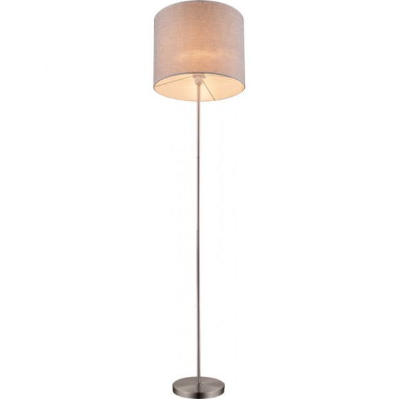 Globo 15185S stojací lampa Paco 1x60W | E27 - šedá, matný nikl