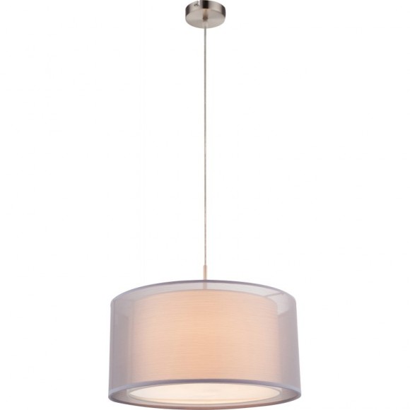 Globo 15190H závěsné stropní svítidlo Theo 1x60W | E27 - šedá, matný nikl