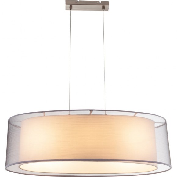 Globo 15190H2 závěsné stropní svítidlo Theo 1x60W | E27 - šedá, matný nikl