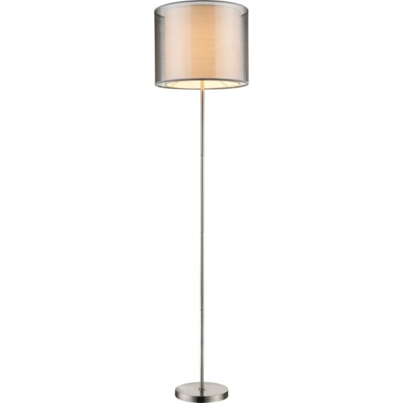 Globo 15190S stojací svítidlo Theo 1x60W | E27 - šedá, matný nikl