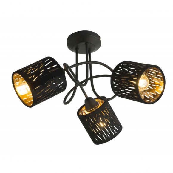 Globo 15264-3D přisazené stropní svítidlo Tuxon 3x25W | E14 - černá