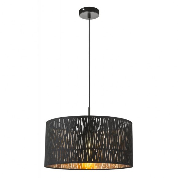 Globo 15264H závěsné stropní svítidlo Tuxon 1x60W | E27 - černá, zlatá