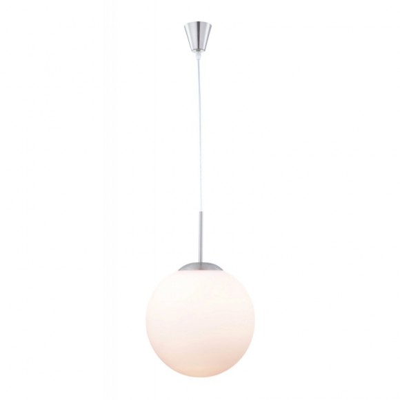 Globo 1582 závěsné stropní svítidlo Balla 1x60W | E27 - opál, matný nikl