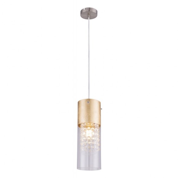 Globo 15908-1G závěsné stropní svítidlo Wemmo 1x60W | E27 - matný nikl, zlatá