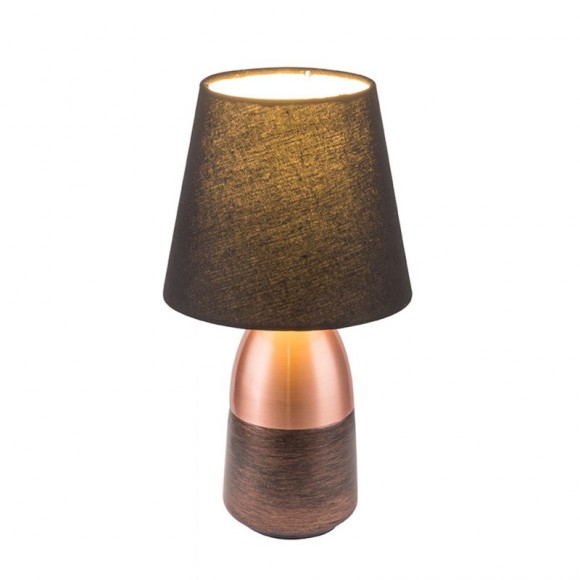 Globo 24135K stolní svítidlo Eugen 1x40W | E14 - černá, měděná