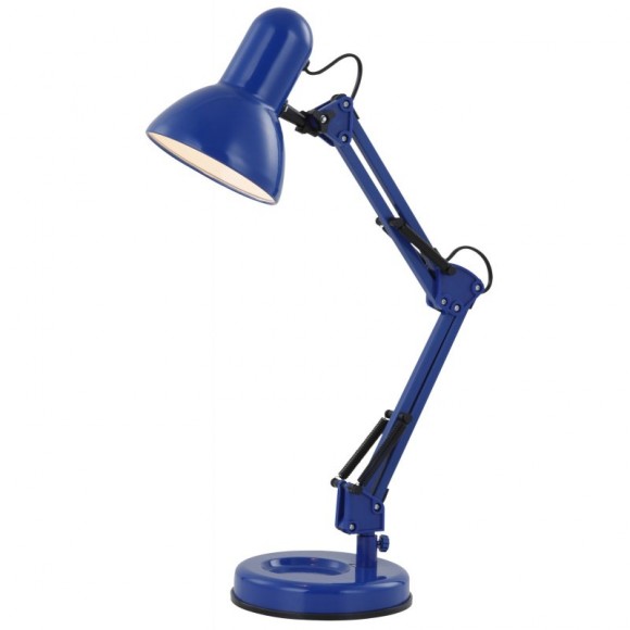 Globo 24883 stolní lampa Famous 1x40W | E27 - vypínač na těle, nastavitelné, modrá