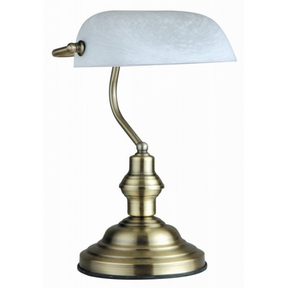 Globo 2492 stolní lampa Antique 1x60W | E27 - alabastr, bílá