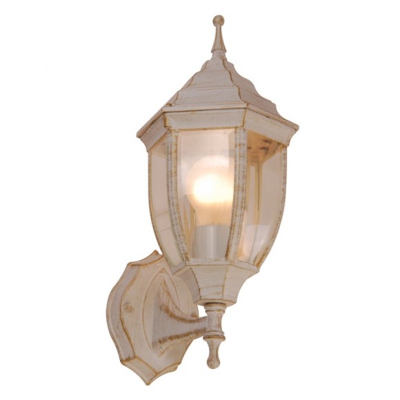 Globo 31720 venkovní nástěnná lampa Nyx I 1x60W | E27 | IP44 - bílá, zlatá