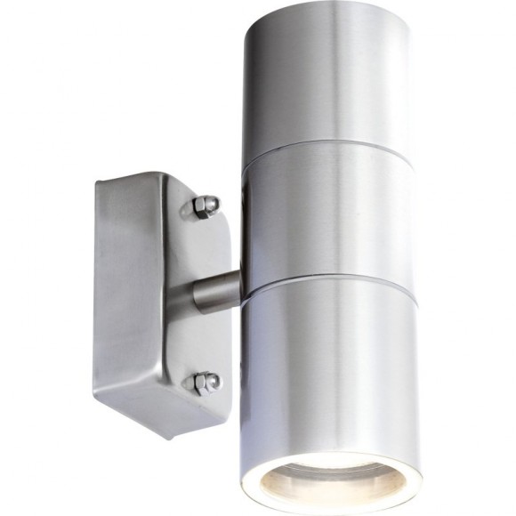 Globo 3201-2L venkovní nástěnné svítidlo Style 2x5W | GU10 LED | 210lm | 3000K | IP44 - včetně žárovek, nerez