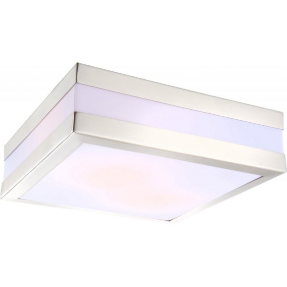 Globo 32208 venkovní stropní svítidlo Creek 1x20W | E27 LED | IP44 - nerez, opál