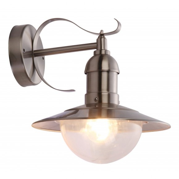 Globo 3270 venkovní nástěnná lampa Mixed 1x60W | E27 | IP44 - nerez, sklo