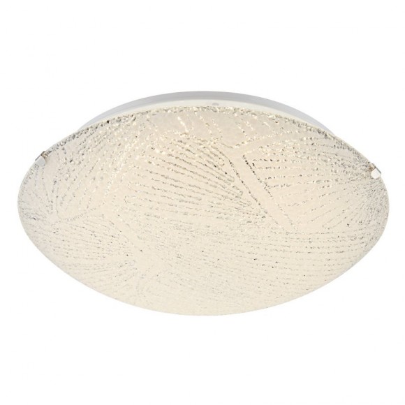 Globo 40481 LED stropní svítidlo Noir 1x12W | 900lm | 3500K - satinované sklo, bílá