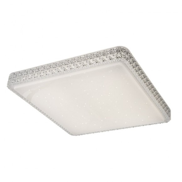 Globo 41339-48 LED stropní svítidlo Kelly 1x48W | 3300lm | 3000K-4200K-6400K - stmívatelné, fixace barev, dálkový ovladač, třpytivý efekt, bílá