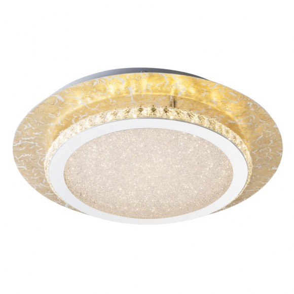 Globo 41908-18 LED stropní svítidlo Tilo 1x18W | 1100lm | 3000K - 3 fázové stmívání, zlatá, bílá