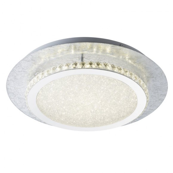 Globo 41909-18 LED stropní svítidlo Tilo 1x18W | 1100lm | 4000K - 3 fázové stmívání, stříbrná, bílá