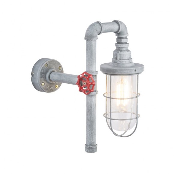 Globo 43001W nástěnné svítidlo Bayuda 1x60W | E27 - šedá