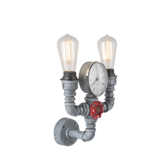 Globo 43001W2 nástěnné svítidlo Bayuda 2x60W | E27 - šedá