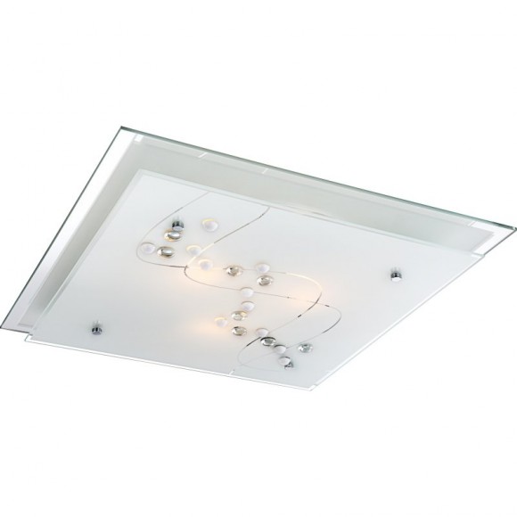 Globo 48092-3 stropní svítidlo Ballerina I 3x60W | E27 - chrom, satinované sklo