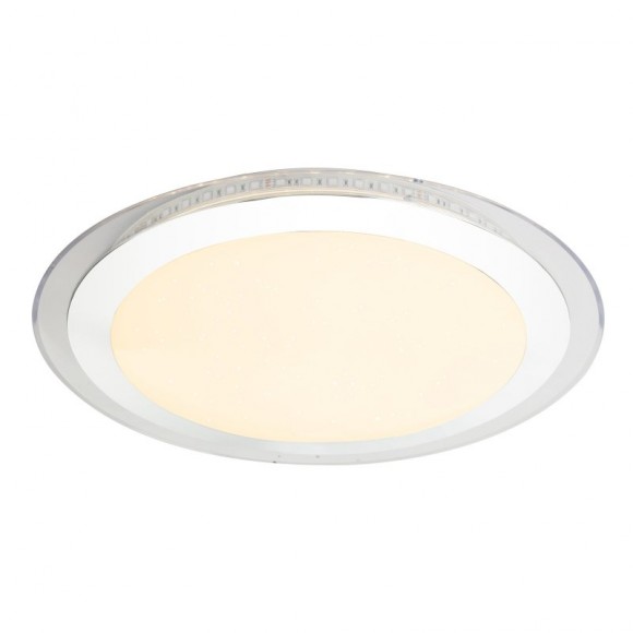 Globo 48395 LED stropní svítidlo Nicole II 1x30W | 140-2400lm | 3000K-6000K | RGB - dálkový ovladač, měnič barev, stmívatelné, fixace barev, noční osvětlení, opál, bílá