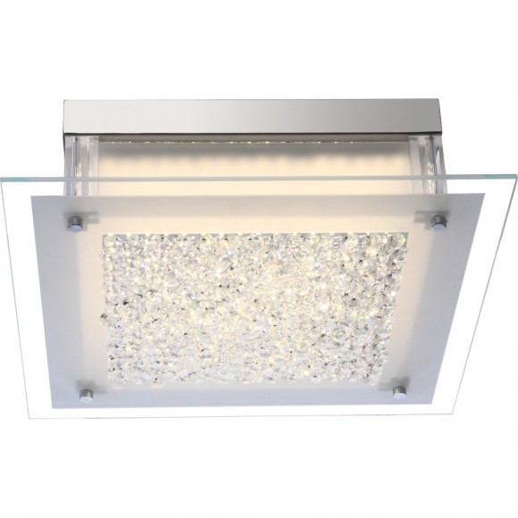 Globo 49311 LED stropní svítidlo Leah 1x17,3W | 1730lm | 4000K - chrom